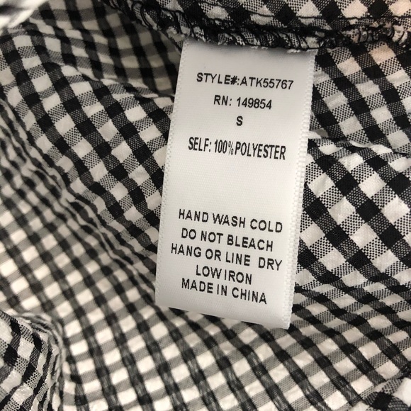 NWT Sadie & Sage gingham top - Picture 6 of 6